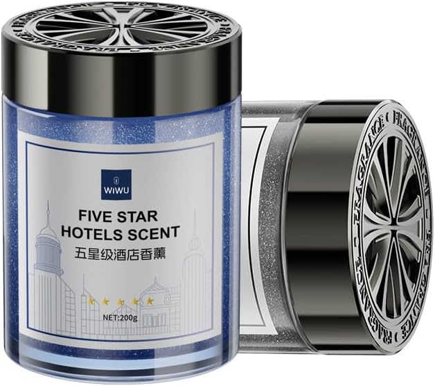 Ambientador Automotivo Bálsamo Sólido WiWU Premium Star (WI-AI004) | Aroma Exclusivo Hotel Hilton – Acabamento Premium em Alumínio