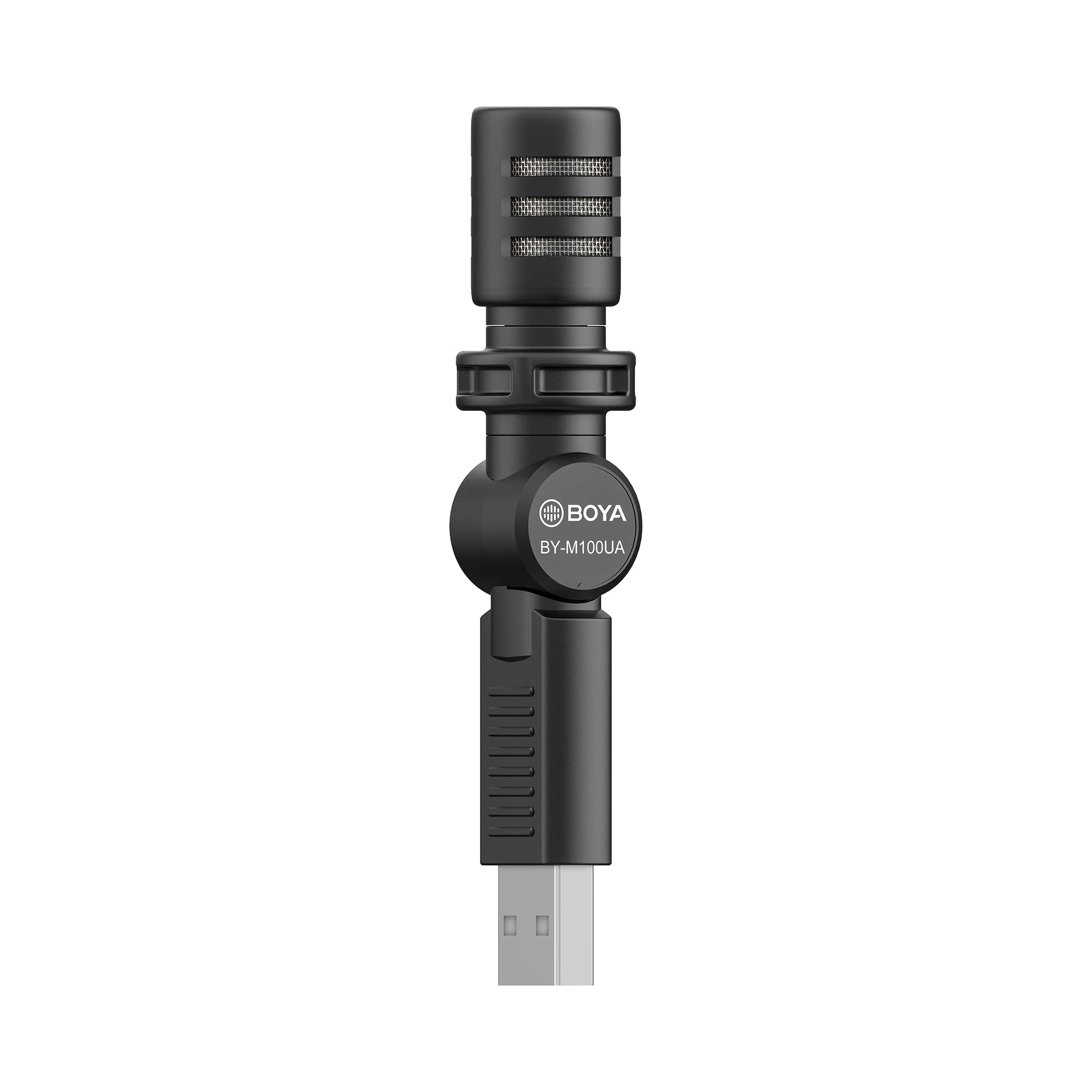 BOYA BY‑M100UA – Microfone Condensador Miniatura USB‑A (Plug & Play)