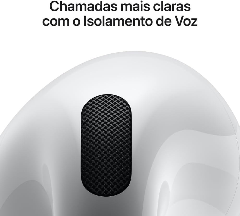 Apple AirPods 4 | Chip H2, Áudio Espacial e Estojo de Recarga USB-C