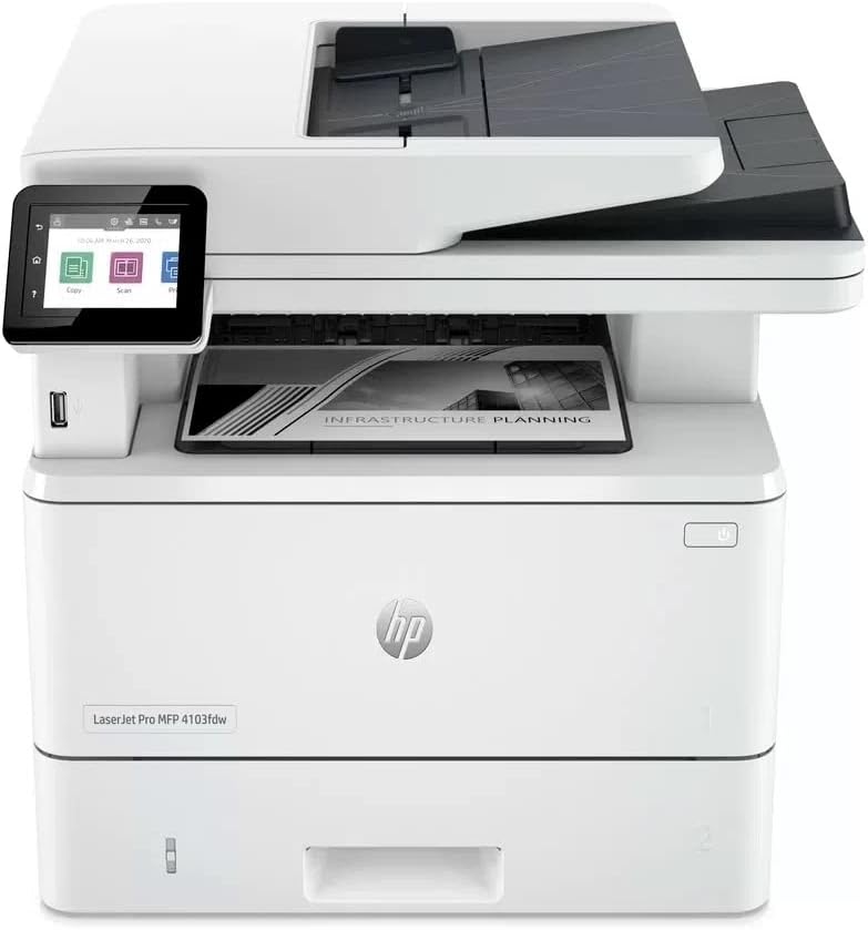 HP LaserJet Pro MFP 4103fdw – Impressora Multifuncional Laser Monocromática com Wi-Fi