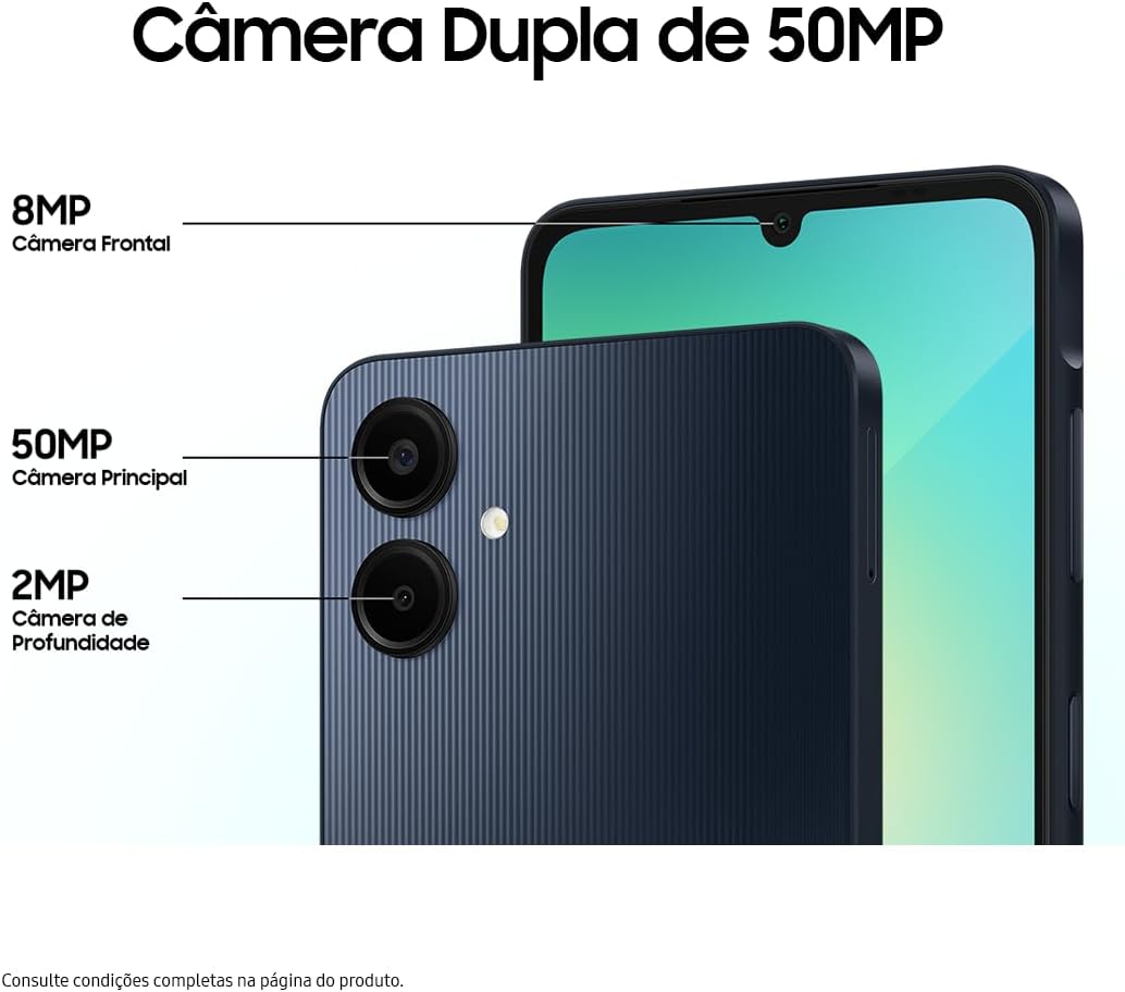 Samsung Galaxy A06 (Preto, 4 GB RAM, 64 GB)