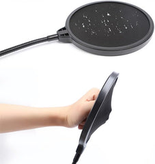 Filtro Pop para Microfone Maono PF150F com Tela Dupla de Nylon e Haste Flexível