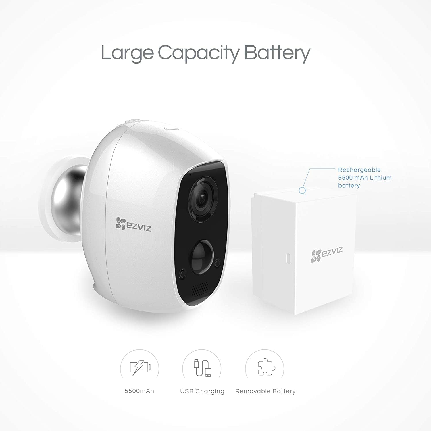 EZVIZ C3A – Câmera de Segurança Wi-Fi 100% Sem Fios