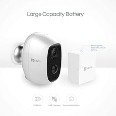 EZVIZ C3A – Câmera de Segurança Wi-Fi 100% Sem Fios