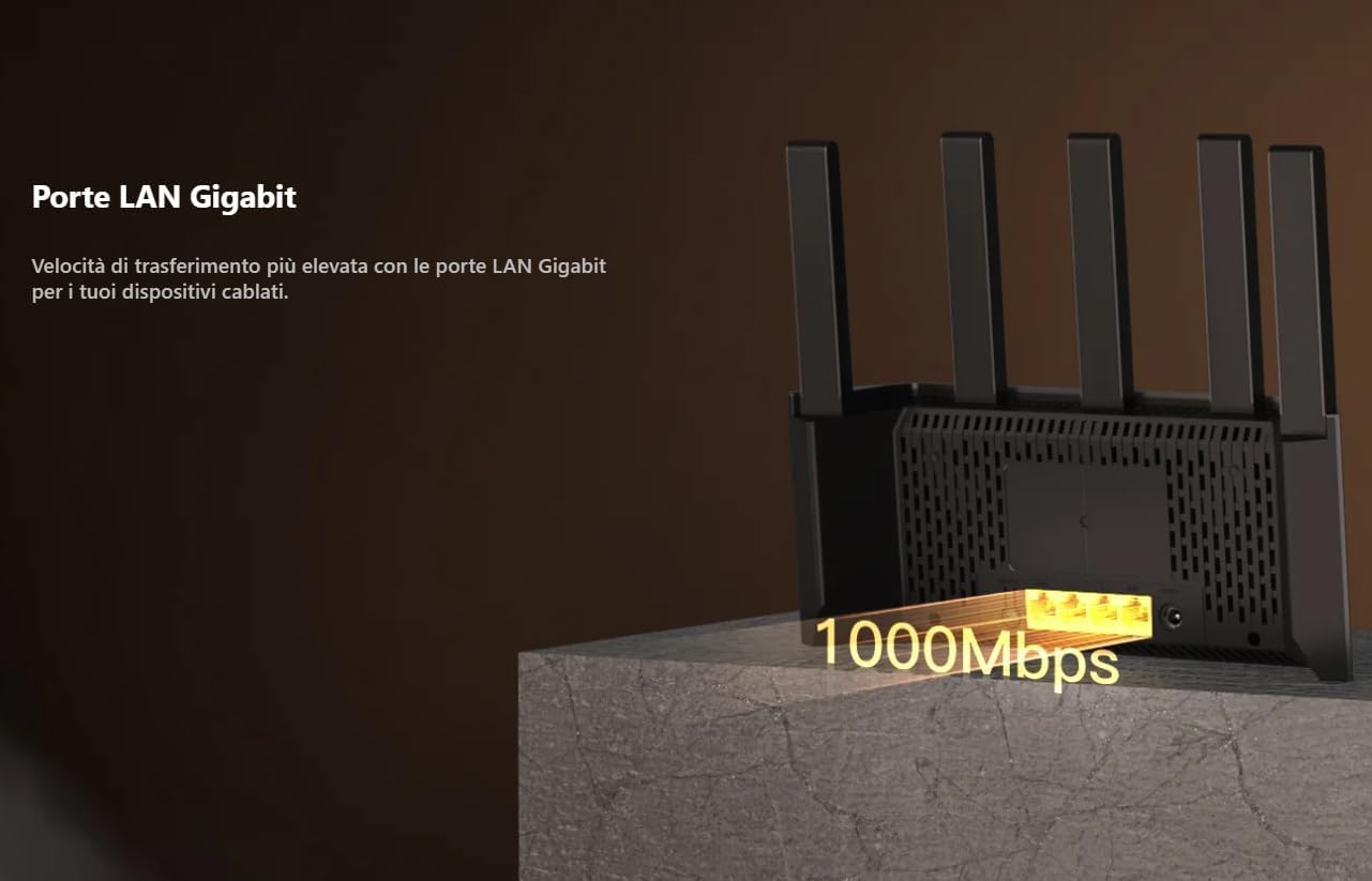 Router Inteligente Tenda TX2L Pro Dual-Band Gigabit Wi-Fi 6 | Velocidade de até 1501Mbps, Nova Tecnologia 802.11ax, Portas Gigabit e Segurança Avançada WPA3