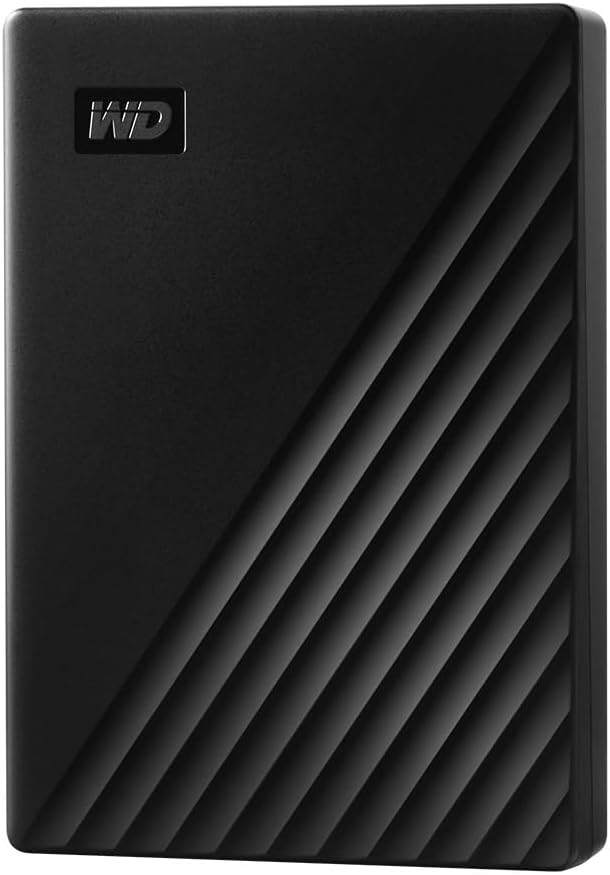 Disco Rígido Externo Portátil WD My Passport 5TB (Preto) | Capacidade Gigante, Interface USB 3.0, Fator de Forma de 2.5" com Encriptação de Hardware e Proteção por Palavra-passe