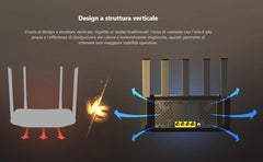 Router Inteligente Tenda TX2L Pro Dual-Band Gigabit Wi-Fi 6 | Velocidade de até 1501Mbps, Nova Tecnologia 802.11ax, Portas Gigabit e Segurança Avançada WPA3