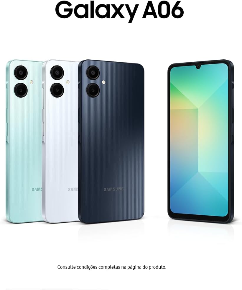 Samsung Galaxy A06 (Preto, 4 GB RAM, 64 GB)