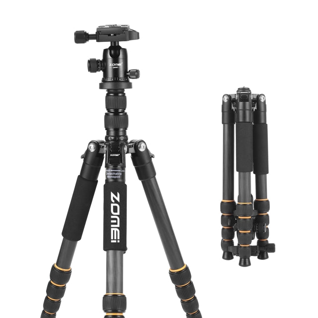 Tripé Zomei Q666C – Fibra de Carbono Profissional