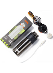 Garrafa de Água Tritan TKK-1020 | 1000ml com Canudo e Design Ergonómico – Orange & Black