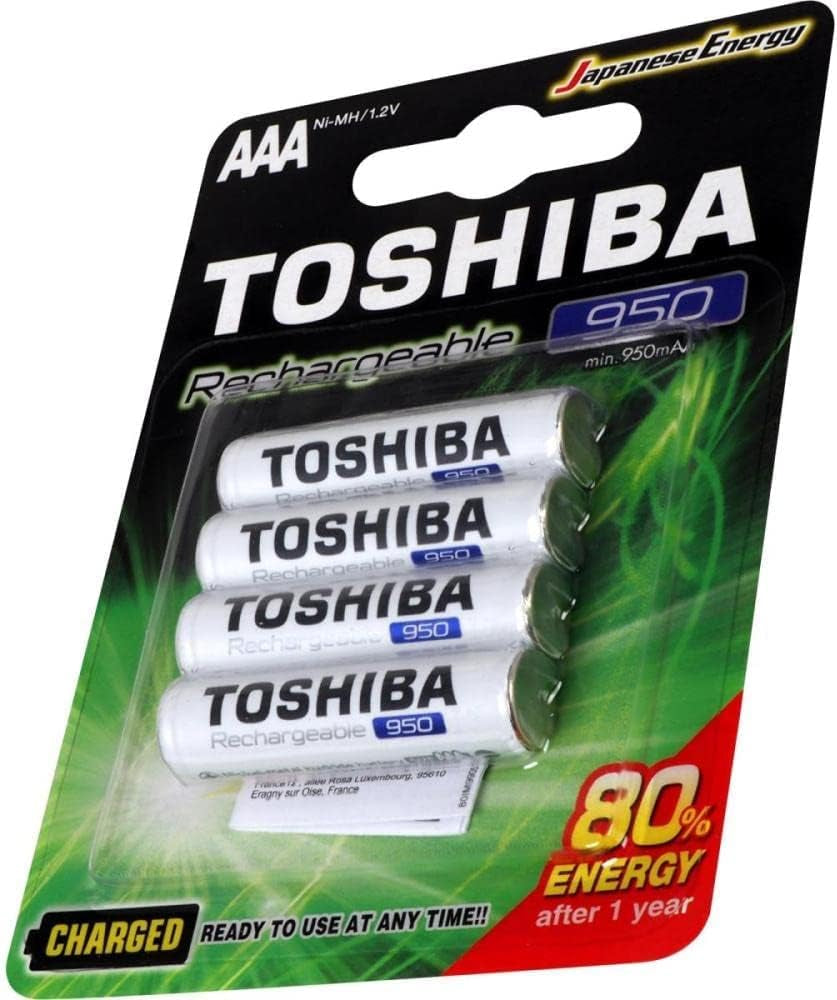 PILHAS TOSHIBA AAA – Pack com 4 Unidades
