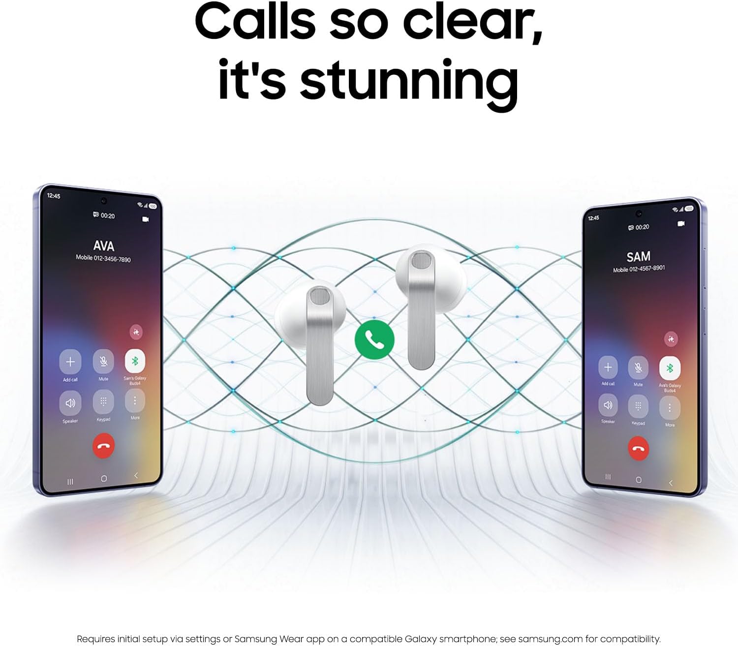 Samsung Galaxy Buds 4 Bluetooth – Preto | Cancelamento de Ruído com Galaxy AI e Som Hi-Fi