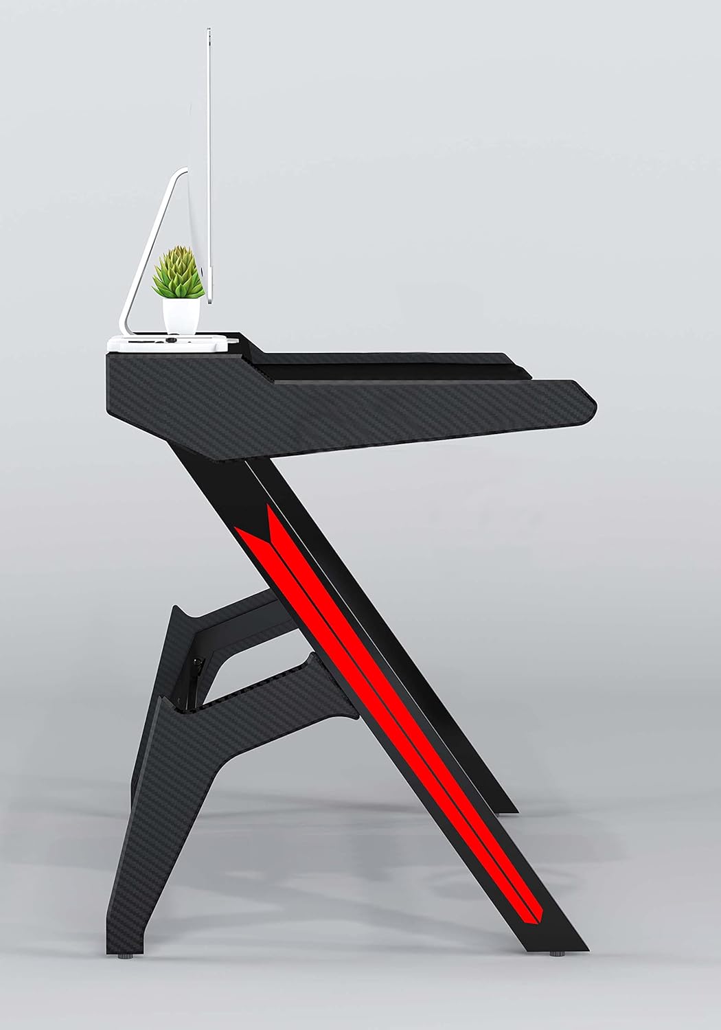 Mesa para Computador Gamer Racing Carbon Optik Preta GT-007N