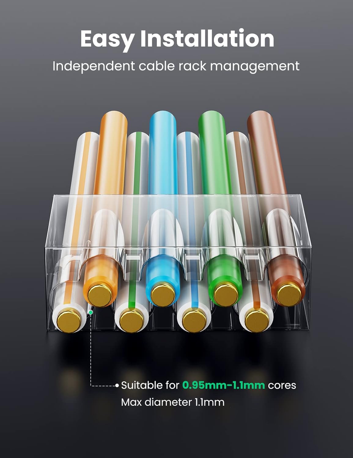 UGREEN Conector RJ45 Cat6 – Pacote com 100 Unidades (Modelo 60558)
