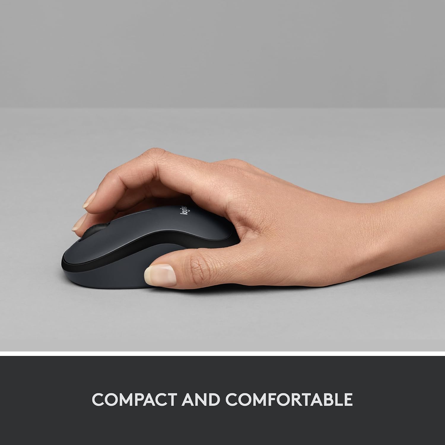 Rato Sem Fio Logitech M220 Silent Preto com Redução de Ruído de 90% Receptor Nano USB 1000 DPI