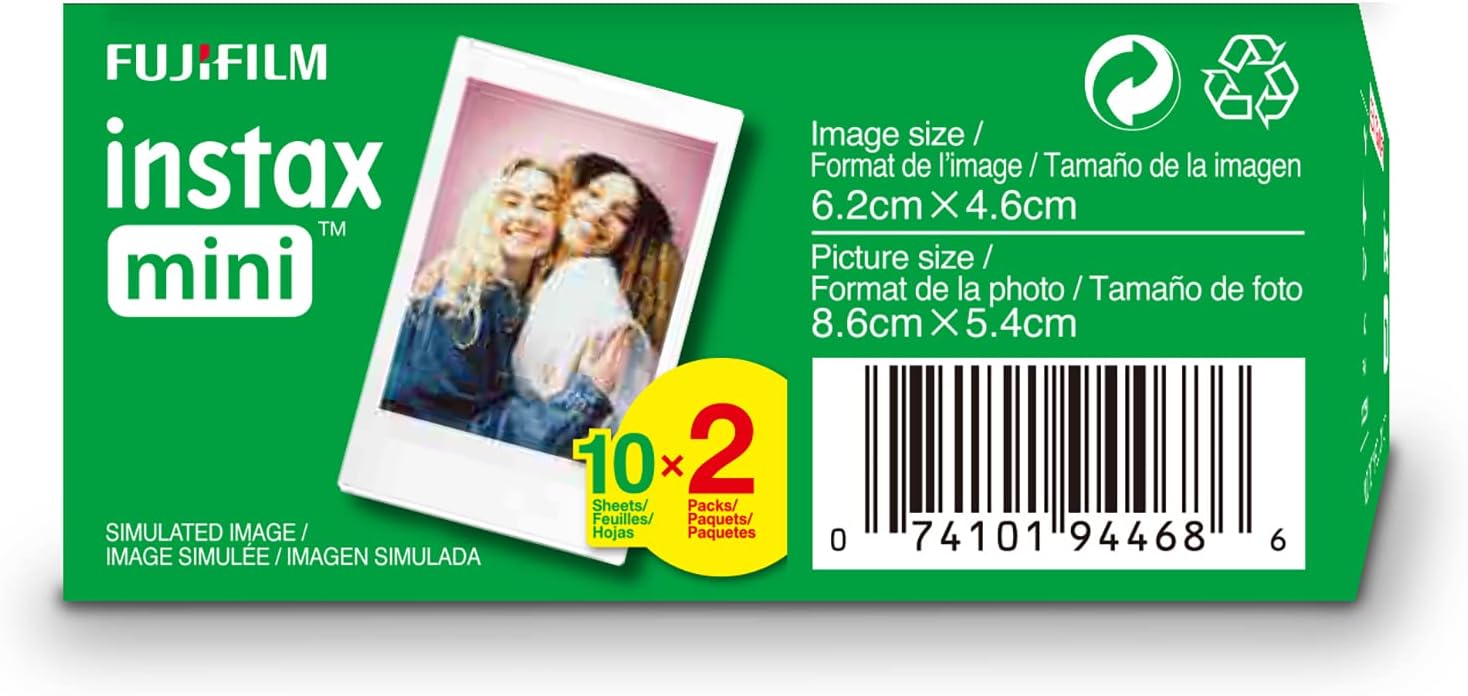Instax Mini Film Twin Pack – 20 exposições