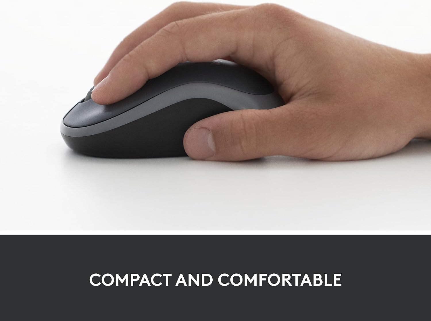 Rato Sem Fio Logitech M186 Cinza Receptor Nano USB 2.4 GHz Sensor Óptico 1000 DPI