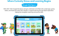 Tablet Infantil Blackview Link 1 Kids 8.68" | 4GB RAM, 64GB de Armazenamento, Bateria de 5000 mAh, Sistema com Espaço iKids e Design Compacto