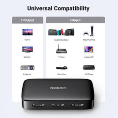 UGREEN 80125 HDMI Switch 3 em 1