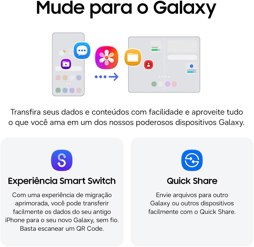Smartphone dobrável Samsung Galaxy Z Fold8 5G 12GB RAM 256GB Tela Dobrável Dynamic AMOLED 2X 120Hz Processador Snapdragon 8 Elite Gen
