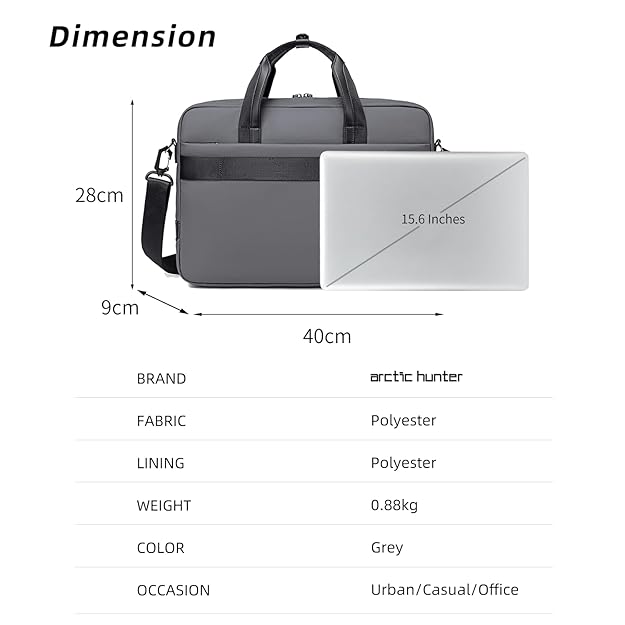 Arctic Hunter GWB00888 – Bolsa Transversal para Laptop