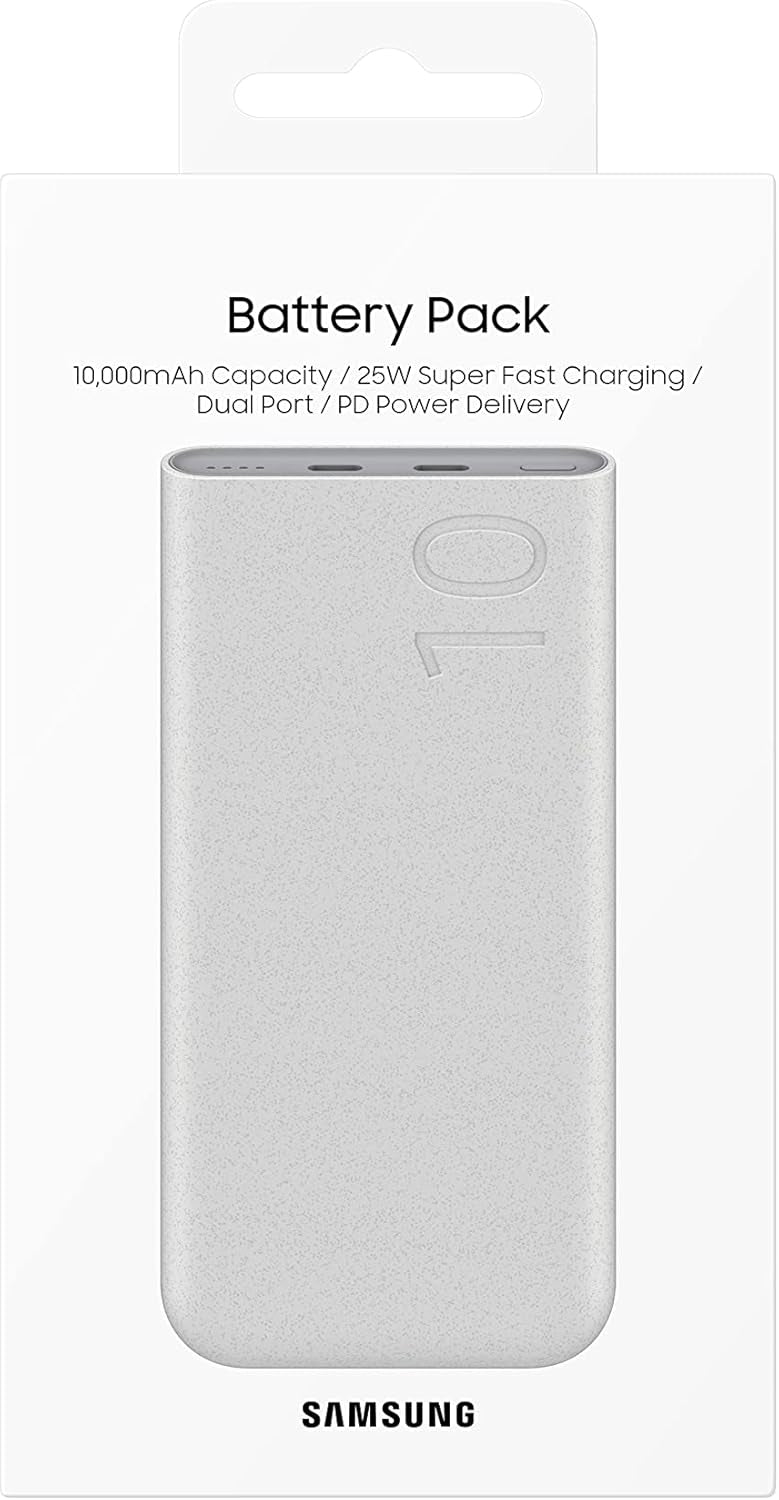 Samsung Battery Pack 25W – Power Bank 10.000 mAh | Super Fast Charging | Modelo EB-P3400XUEGUS (Bege)