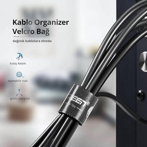 UGREEN 40354 Organizador de Cabos 2M Laços de Fixação