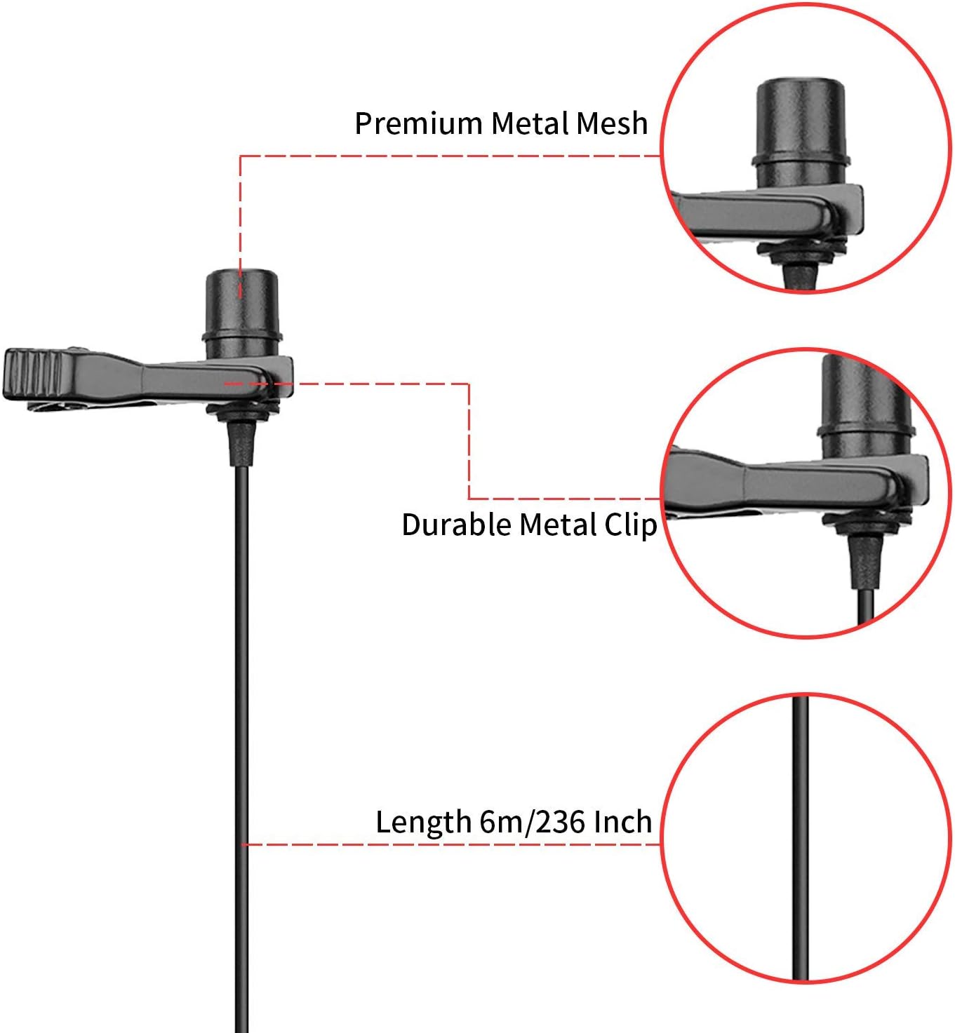 BOYA Microfone Lapela BY-M1 Pro