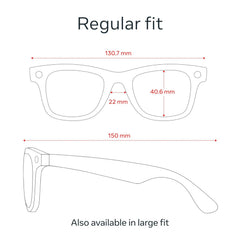 ÓCULOS INTELIGENTES RAY-BAN META WAYFARER Modelo: Wayfarer Large (Gen 2 / Meta Tech) | Acabamento: Matte Black | Lentes: Graphite Green Transitions® (Fotocromáticas)