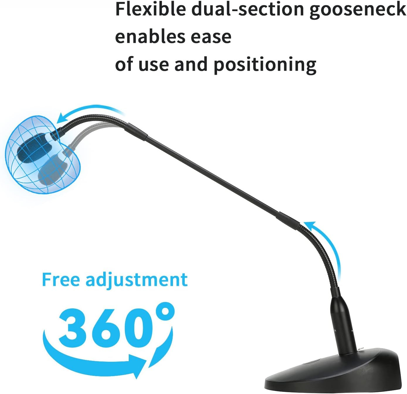 BOYA BY-GM18CB – Microfone Condensador de Pescoço de Ganso 18"
