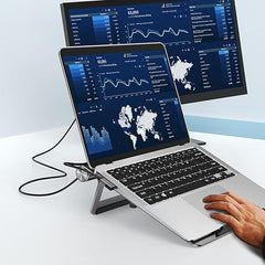 WiWU A821CH Laptop Stand + USB-C Hub