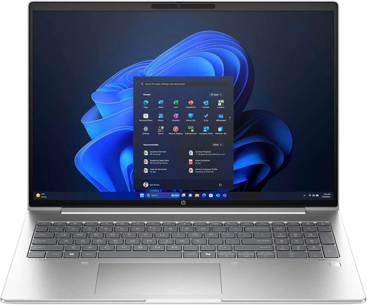 HP ProBook 460 G11 16″ Business Laptop (Intel Core Ultra 7 155U, 16 GB RAM, 512 GB SSD, WUXGA, Windows 11)