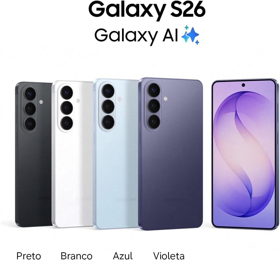 Samsung Galaxy S26 5G | 256GB de Armazenamento, 12GB RAM – Processador Snapdragon 8 Elite Gen 5