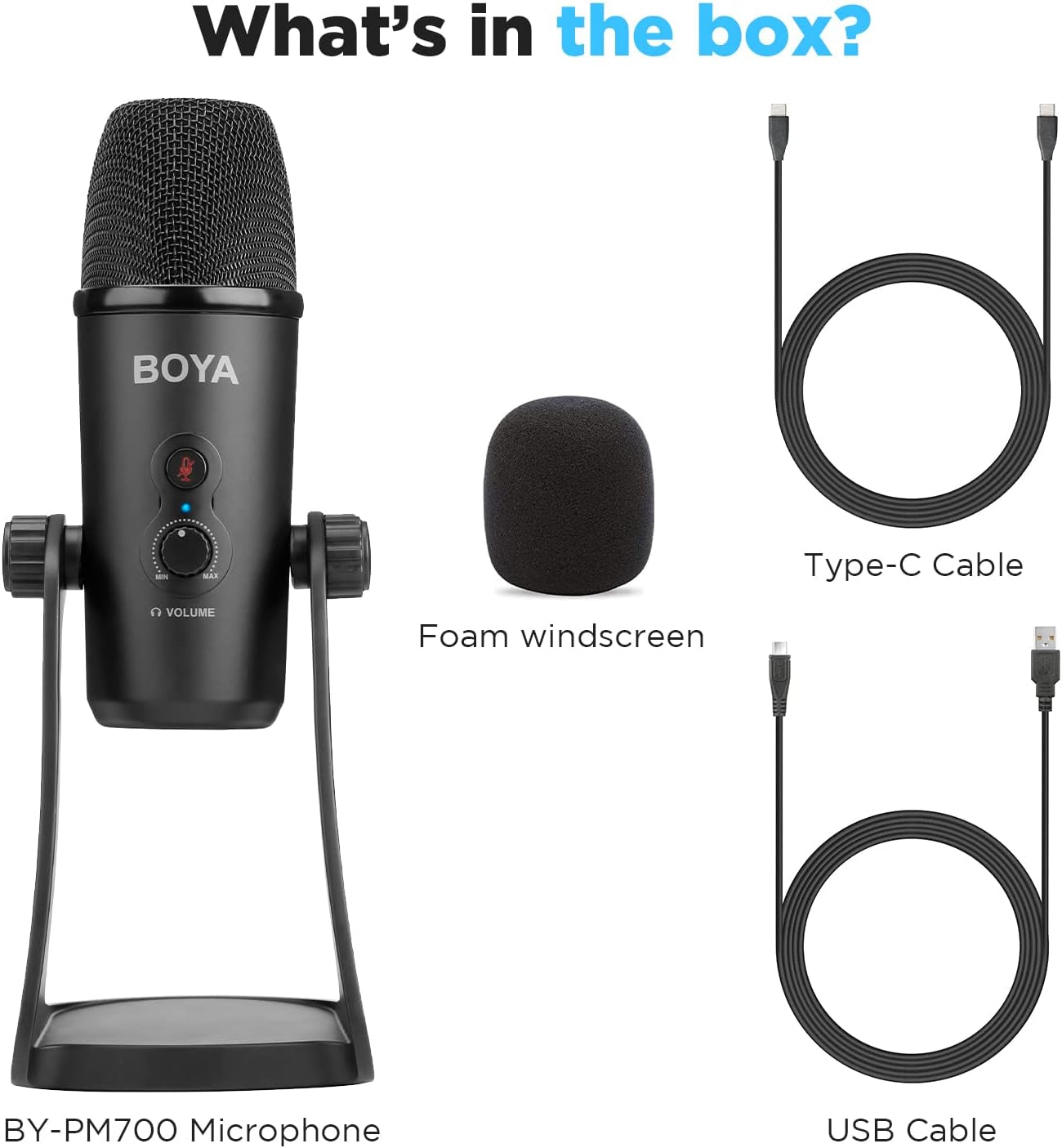 Microfone Condensador USB BOYA BY-PM700