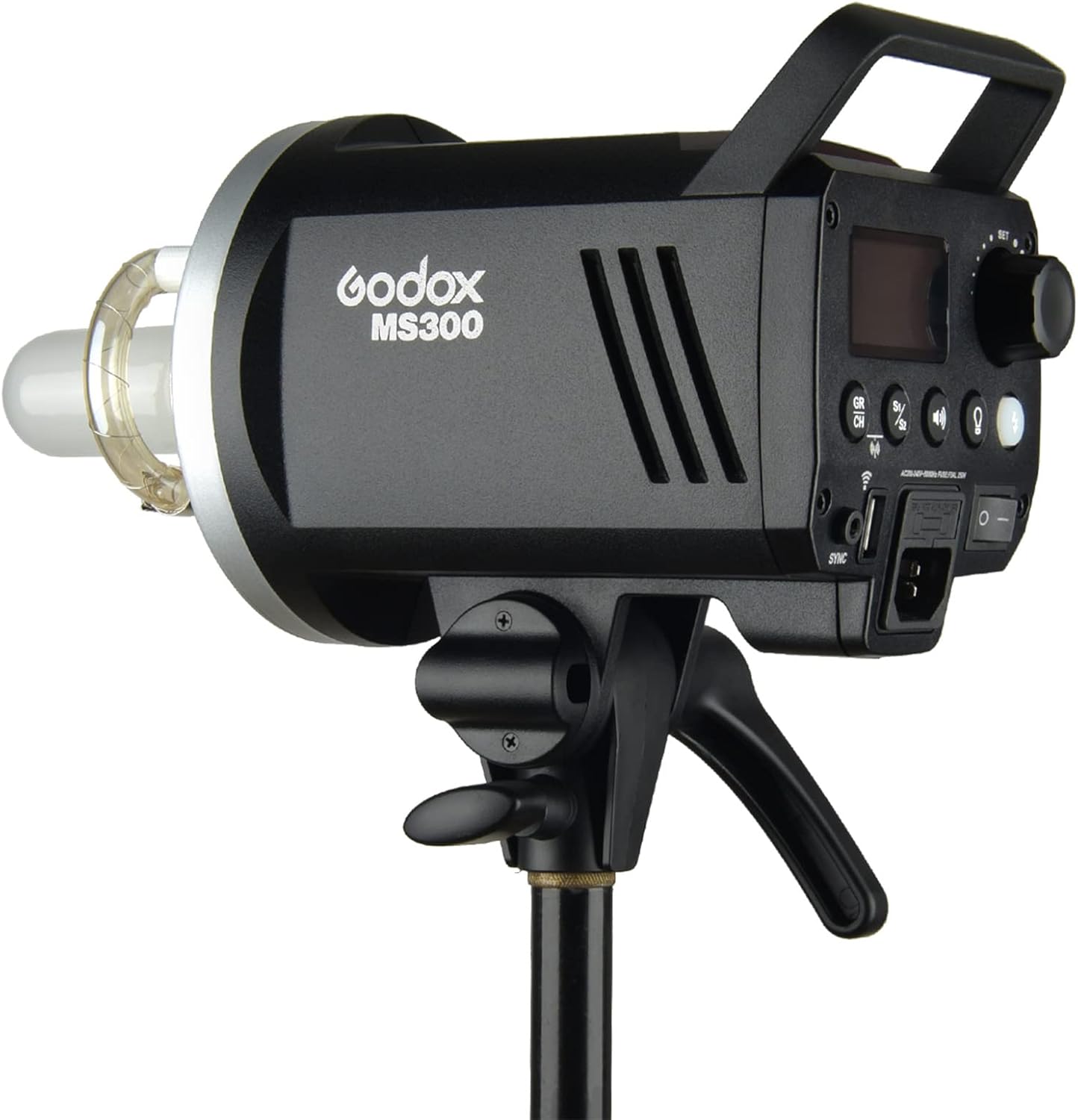 Godox MS300 Studio Strobe 300Ws 110V GN58 5600K Bowens Mount Monolight, Built-in Godox 2.4G Wireless System, 150W Modeling Lamp, Outstanding Output Stability, Anti-Preflash, 1/32 to 1/1 Steps Output