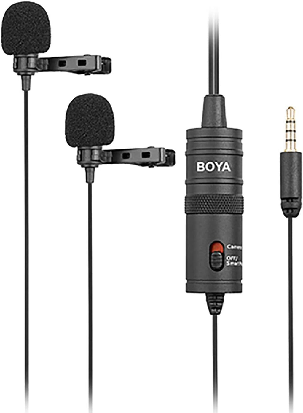 BOYA Microfone Universal de Lapela Dupla BY-M1DM