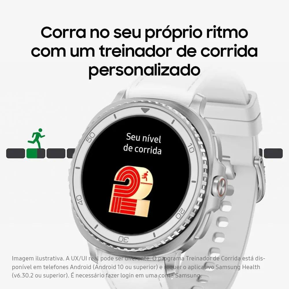 Smartwatch Samsung Galaxy Watch8 Classic 46mm Bluetooth / GPS Tela Super AMOLED de Safira com Catraca Giratória