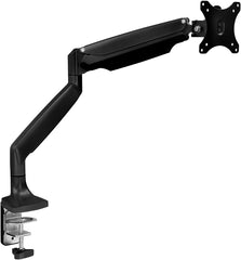 Suporte de Mesa Articulado com Braço para Monitor 17" a 30" (Preto) | Ajuste de Altura e Inclinação, Sistema de Gestão de Cabos Integrado, Fixação por Grampo/Furo e Compatibilidade VESA