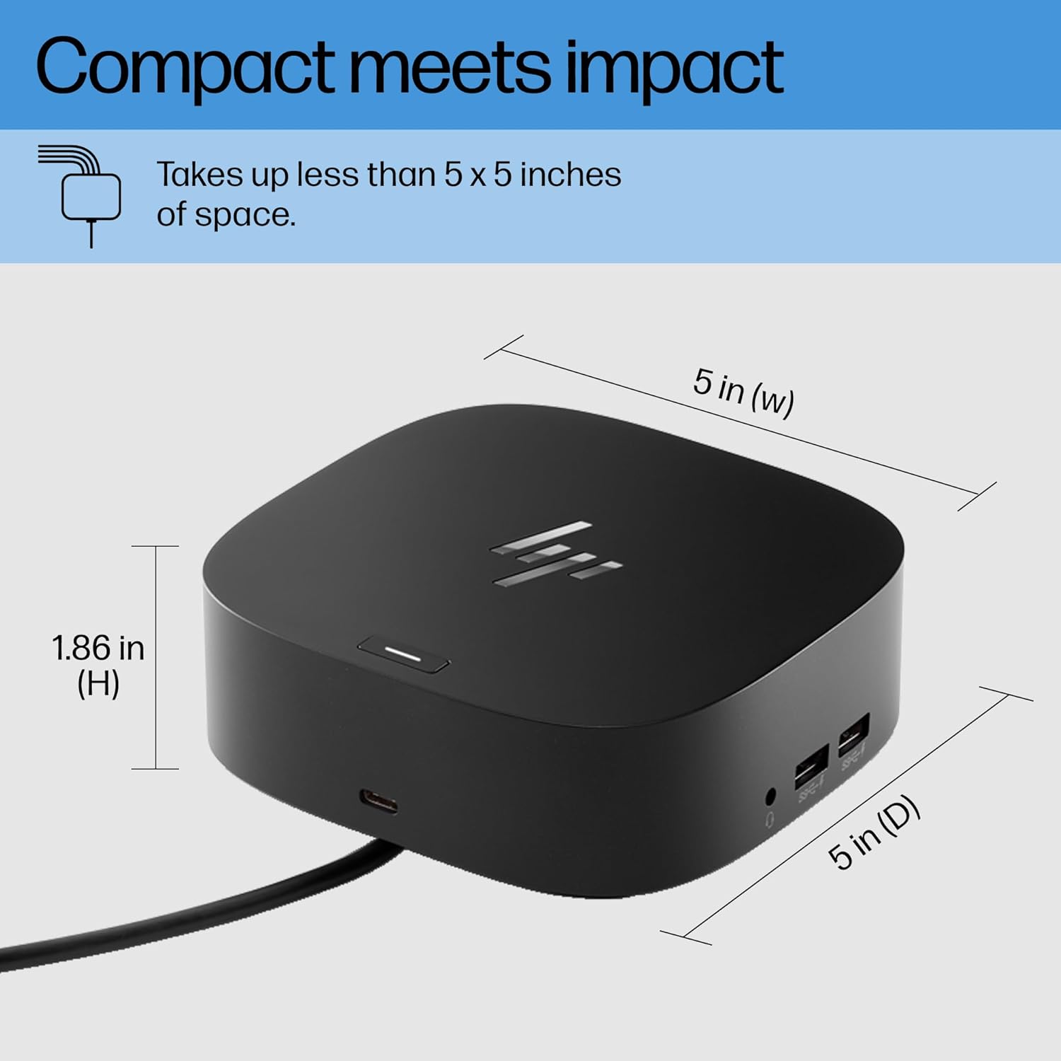 Dock HP USB-C G5 – Estação de Acoplamento 11 em 1