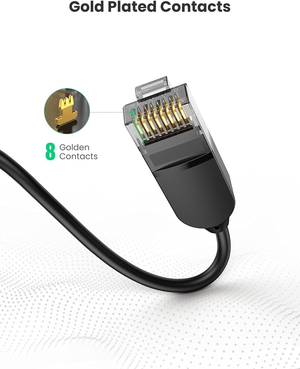 Ugreen Cabo Ethernet Cat6A UTP Round & Ultra Slim 3M (70653) – Cobre Puro