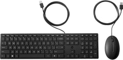 HP Wired Desktop 320MK – Teclado e Mouse com fio USB