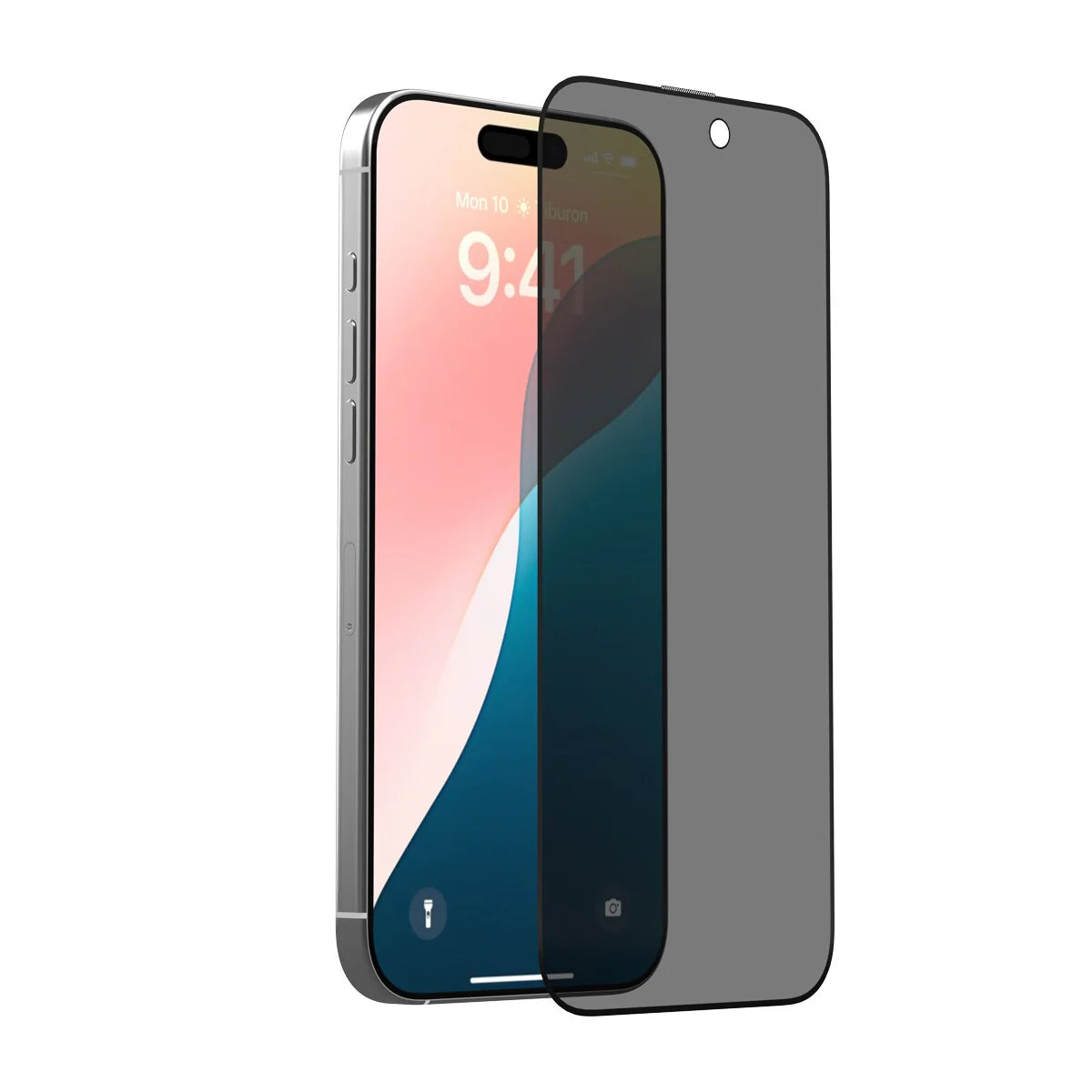 Película Protetora de Vidro Temperado Anti-Spy / Privacidade para iPhone Série 16 Pro