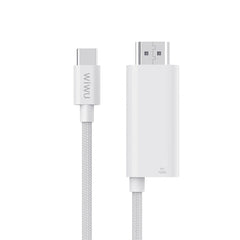 Cabo de Projeção WiWU WI-SP001 USB-C para HDMI | Resolução 4K @ 60Hz Ultra HD – Plug & Play para iPhone 15/16/17, MacBook e iPad
