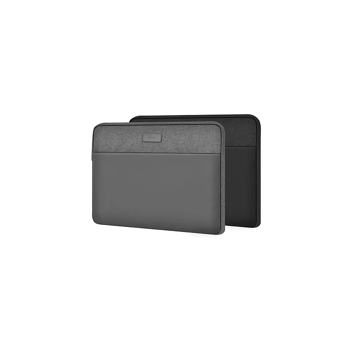 WiWU 16 inch Minimalist Laptop Sleeve – Preta e Cinza