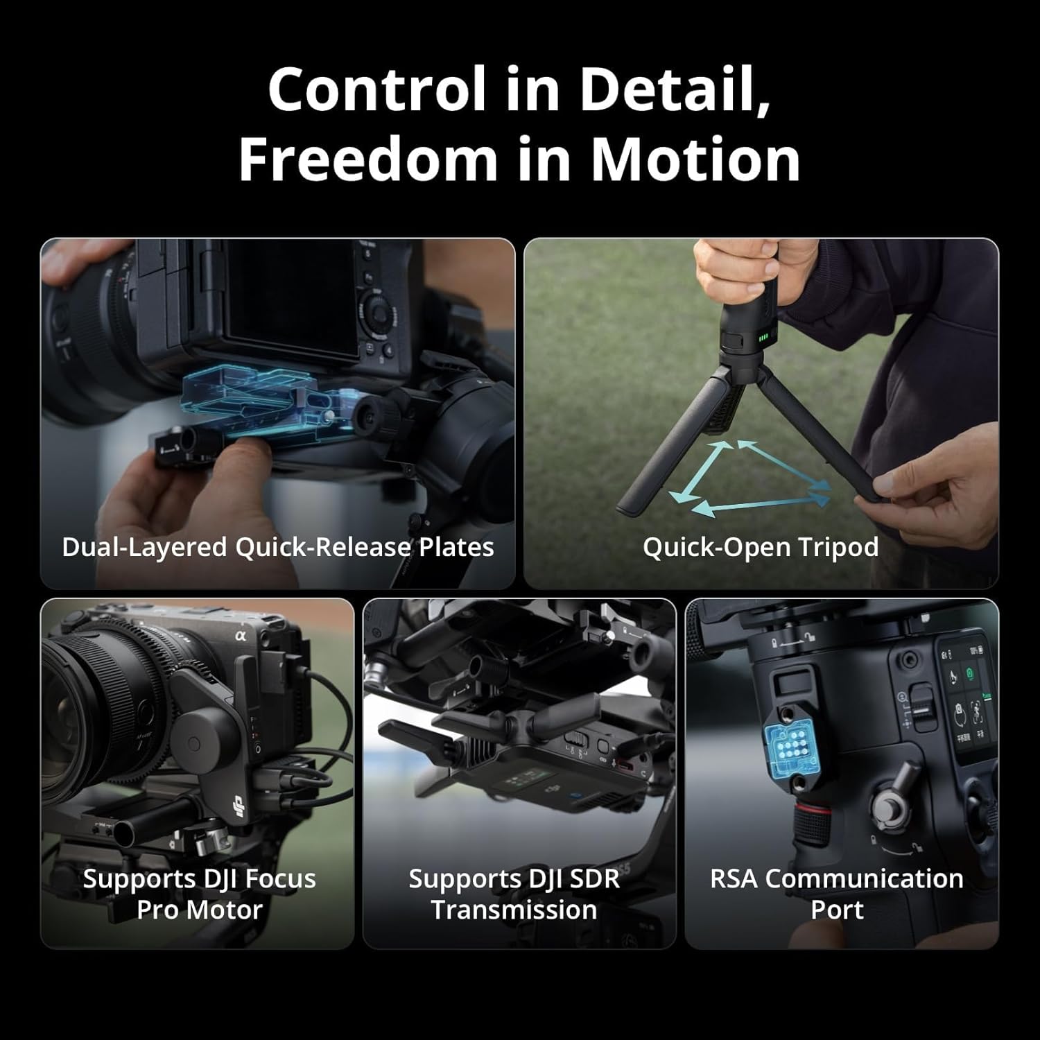 ESTABILIZADOR PROFISSIONAL DJI RS 5 COMBO