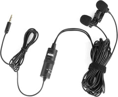 BOYA Microfone Universal de Lapela Dupla BY-M1DM