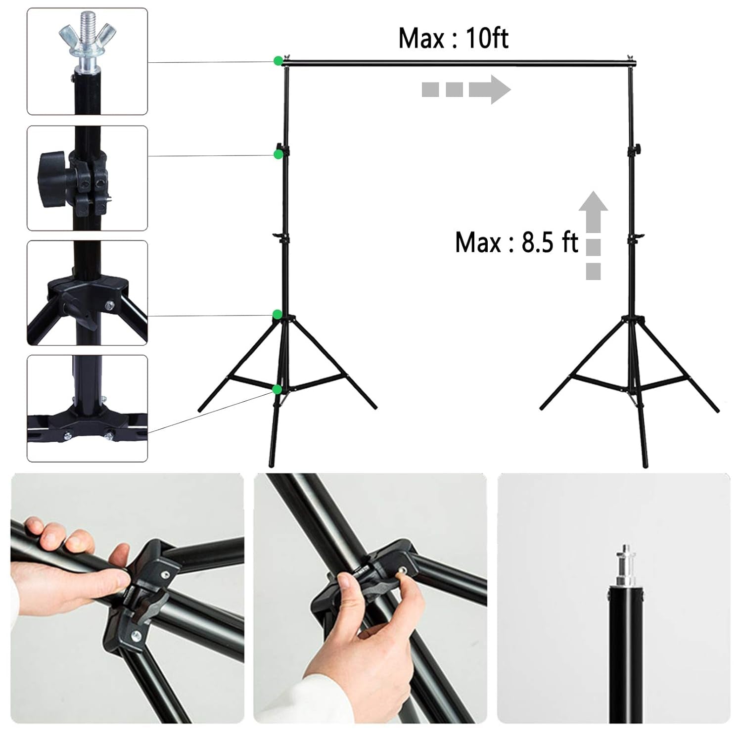 Godox MountDog 8.5ft x 10ft Backdrop Stand