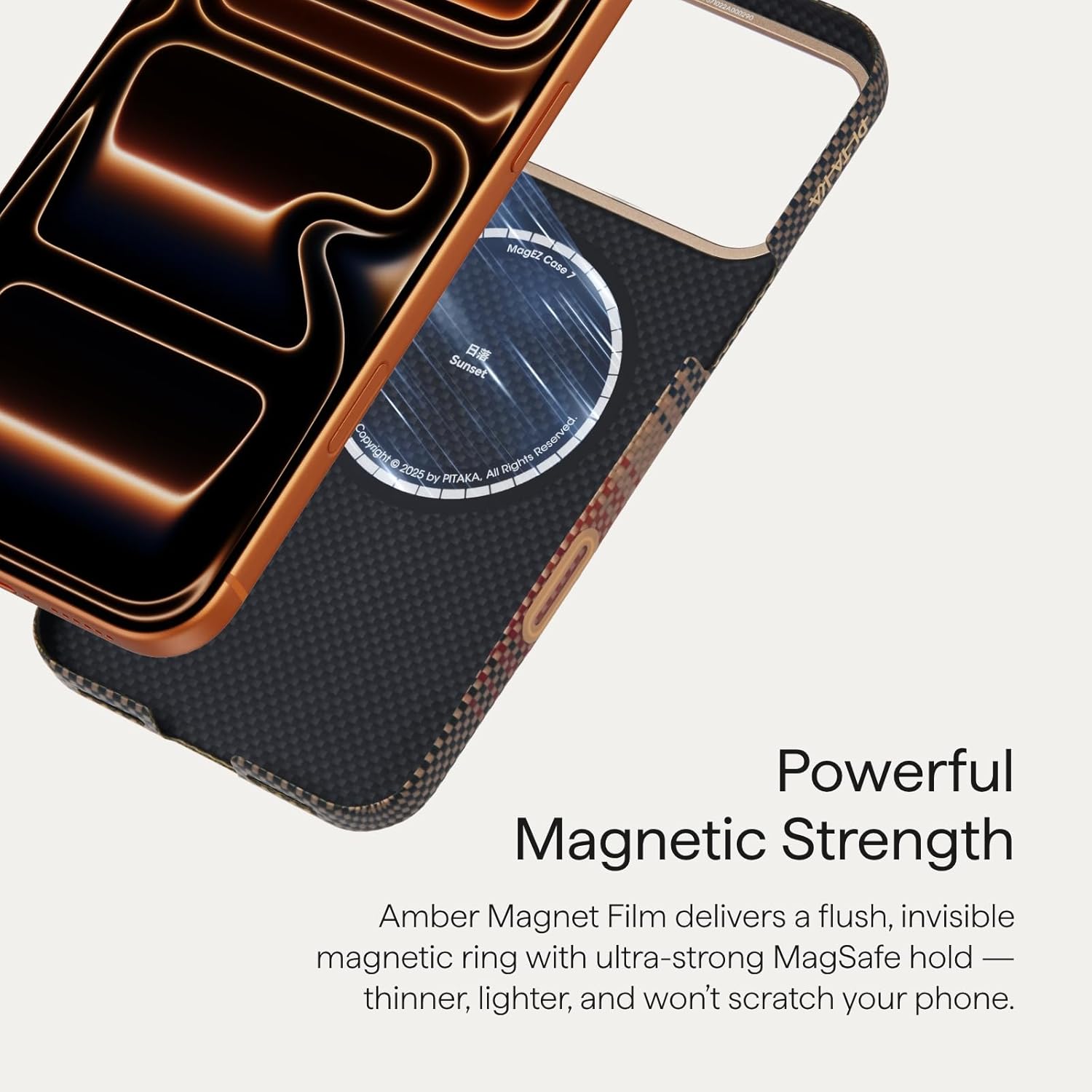 Capa Ultra Premium Pitaka Carbon MagSafe para iPhone 17 Pro Max | Fibra de Aramida Genuína de Grau Aeroespacial, Design Minimalista Ultrafino e Resistência Balística