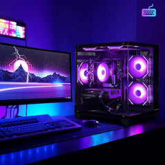 SAMA Shadow Case – PC Gamer  Intel Core i7-13700F, RTX 4070, 32GB DDR5, 1TB SSD NVMe