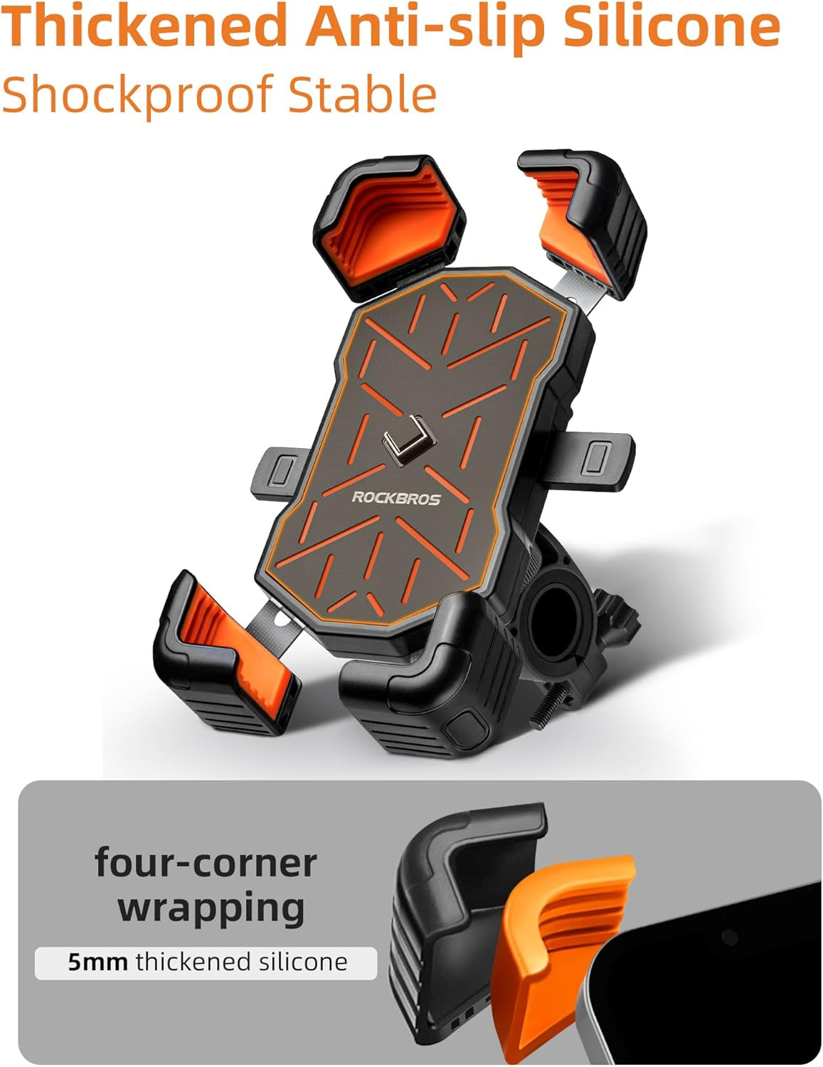 Suporte de Telefone para Motocicleta e Bicicleta ROCKBROS 25210030004